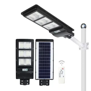 China Factory Commercial All Wattage All in one Solar Led Street Light Ip65 Focos Solares Exterior Street Lamp