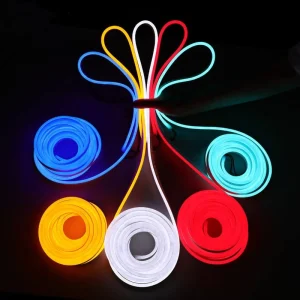 China Factory IP65 Led Rope Tube Light Flex Neon Waterproof RGB Silicone Ultra Thin DC12V 8W m Outdoor Dimmable