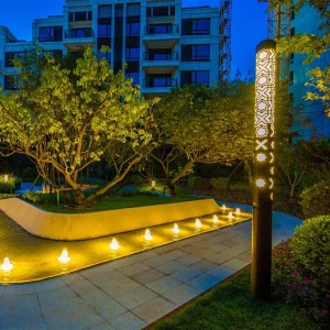 China Factory Outdoor Garden Road Light IP65 Decorative Garden Lighting Pole Light