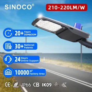 China Manufacturer IP66 IK10 AC 60W Aluminum Alloy LED Street Light for Road