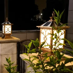 China Supplier Outdoor Garden Solar Main Gate Pillar Lamp