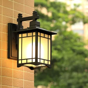 Chinese Style Outdoor Waterproof Wall Lamp for Courtyard, Terrace, Balcony and Villa