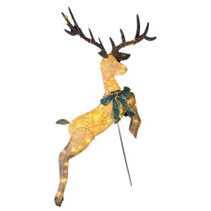 Christmas Decoration Outdoor Garden LED Lamp Waterproof Lighted Deer Warm White