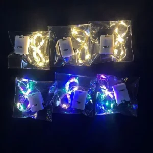 Christmas Decorations Waterproof Mini Micro Copper Wire Battery Operated LED Strip String Fairy Lights 1M 2M 10 20LED Dimmable
