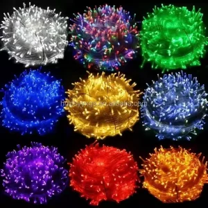 Christmas Outdoor Waterproof LED Fairy String Lights Tree Custom Length IP65 Rating 220V/110V 100LEDs 8-Mode Flashing