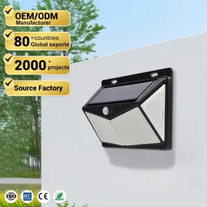 Classic Decoration Modern Hotel SMD 2835 Outdoor Lights IP65 Waterproof Motion LED Solar Wall Lamp