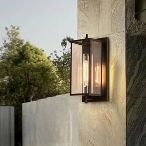 Classic European LED Outdoor Wall Sconce Waterproof Exterior Wall Lamp for Villa Decor
