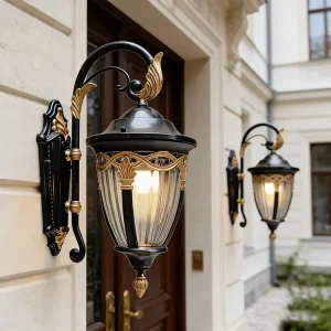 Classic Waterproof LED Garden Wall Light, Wall-Mounted Gate Light