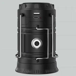 Collapsible Portable Led Camping Lantern Lightweight Waterproof Solar Usb Rechargeable Led Flashlight Emergency Light