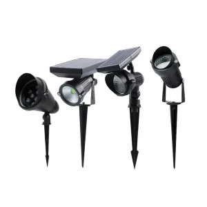 Colorful Aluminum Outdoor IP65 Solar Spotlights 24V for Garden Yard Tree Spike Landscape Lighting