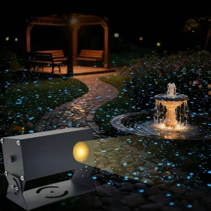 Colorful Dynamic Firefly Logo Projector Light Indoor Atmosphere Light Garden Park KTV Laser Light
