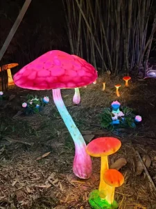 Colorful Garden Lawn Mushroom Lights