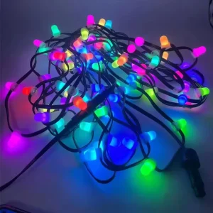 Colorful LED String Lights for Outdoor and Indoor Use Waterproof Decorative Lights for Christmas Landscape Decoration