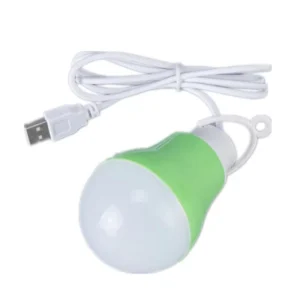 Colorful PVC 5V 5W USB LED Bulb, Portable Lamp for Hiking, Camping, Travel, and Work with Power Bank