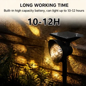 Colorful Solar Rotating Projection Lights Outdoor
