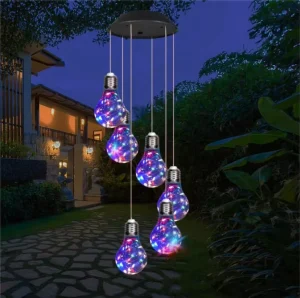 Colorful String Lights Led Solar Panel Green Eco Friendly Solar Lamp Garden Decoration Hanging 6cm Bulb 30 Led Light
