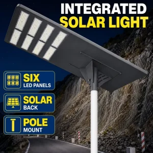 Commercial IP65 Solar Panel Street Lights 800W Motion Sensor Exterior LED Solar Light Outdoor Villa Park