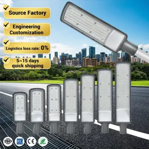 Commercial IP66 Waterproof Dia-cast Aluminum Highway Road Lighting 20 30 50 100 150 200 300W Outdoor Led Street Light