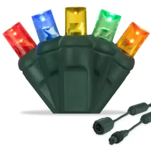 Commercial Outdoor IP65 Rated 5mm Multi-Color LED Christmas Lights With 6″ Spacing For Outdoor Display