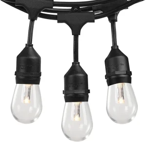 Commercial Outdoor IP65 Waterproof Edison String LED Lights Dimmable High CRI 90 for Christmas Pathway Step Deck Patio Garden