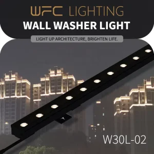 Commercial Project Exterior Wall Cleaner Lighting Fixtures IP66 Rated LED Wall Washer Lights Outdoor Linear Wall Washer Lights