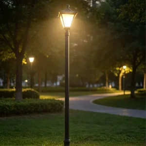 Competitive Price European Style 4m 5m LED IP65 Aluminum Solar & AC Powered Outdoor Garden Lights Decorative