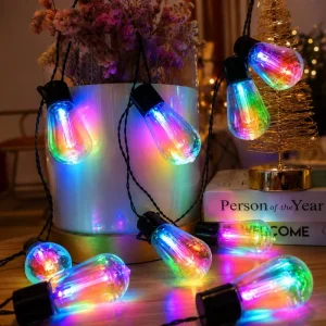 Connectable String Lights with Patio Lighting and Outdoor Decorative Lighting for Pergola Gazebo Events Decor Lighting
