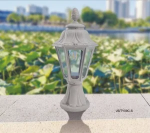 Contemporary Square LED Wall Mounted Lantern Fancy Bright Solar Powered Pillar Lamp Garden Landscape Outdoor Use