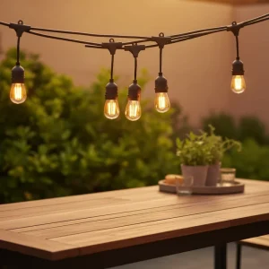 Copper LED Bulb Garland String Light Waterproof IP65 Outdoor/Indoor Garden Festival/Holiday Wedding Camping Decor