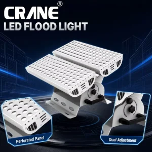 Corrosion Resistant Aluminum Dual Module Outdoor LED Flood Light IP65 Adjustable Beam Angle App Control for Coastal Resort Use