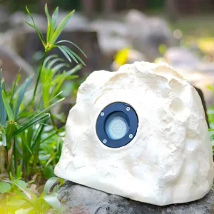 Courtyard Decorative Lights Electric Solar Powered Stone Garden Landscape LED Lawn Lamp