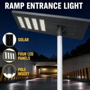 Crane IP65 Waterproof Aluminum RoHS-Certified Motion Sensor LED Solar Street Light Multi-Protocol Control