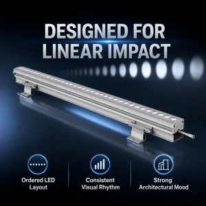 Crane OEM ODM Mars Aluminum Uniform Light LED Wall Washer 72W RGBW Precise Spacing Linear Facade Light for Clean Wall Washing