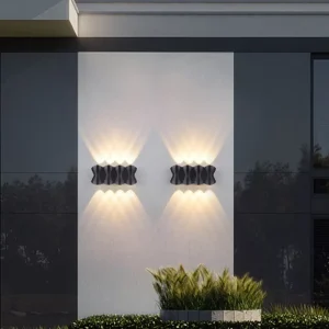 Cross Border Outdoor Indoor Waterproof Wall Lamp LED Light 3000K Warm White Aluminum Construction Courtyard Balcony