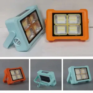 Cross Border Portable LED Camping Light Small Solar Floodlight Outdoor Work Flashlight Camping Lamp High Visibility IP66 Rated