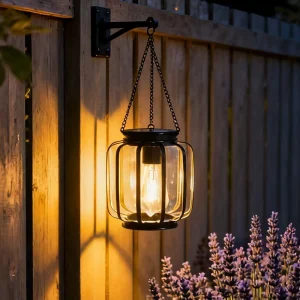Cross border IP66 Hanging Hollow Iron Solar LED Warm Light Outdoor Lamp Courtyard Garden Landscape Night Light Home Atmosphere