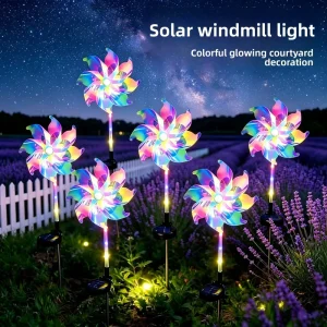 Cross border New Led Solar Energy Flower Shape Waterproof Outdoor Garden Floor Lawn Courtyard IP44 Light Sensor Christmas Lights