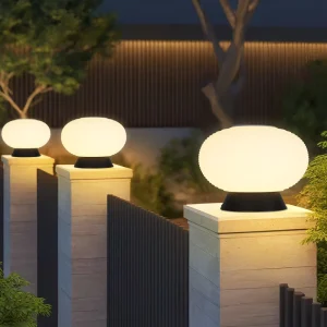 Cross-border Pillar Light Solar-Powered Waterproof IP65 LED Outdoor Lamp Three-Color 110-220V
