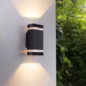 Cross border US Standard GU10 LED 3000K Warm White Non Dimmable Aluminum Waterproof Retro Outdoor Wall Lamp for Balcony Corridor