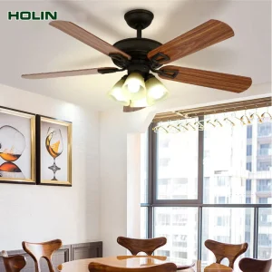 Crystal 48-inch 5-Blade Plywood LED Ceiling Fan with Remote Control