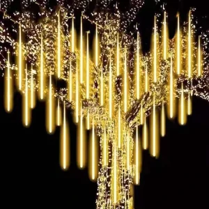 Crystal LED Meteor Shower Lights for Outdoor Landscape & Courtyard Decor Christmas Lighting IP55 Rated