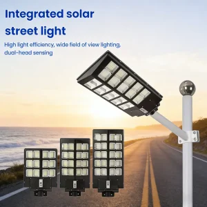 Custom 200W 300W 600W 900W 1000W 1200W Sensor Solar Street Light Lamp Aluminum Remote Control Solar Powered Outdoor Solar Light