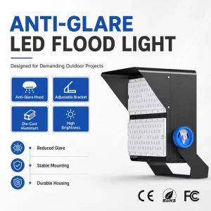 Custom 250W 1000W LED Flood Light with UV Protected for Sports Arena 100W Modular Design AC85 265V