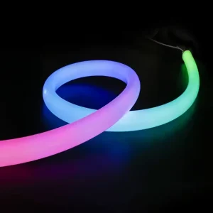 Custom 360 Degree 40mm Round Tube RGB Dream Lighting Outdoor Waterproof Neon LED Light Strips for Bedroom