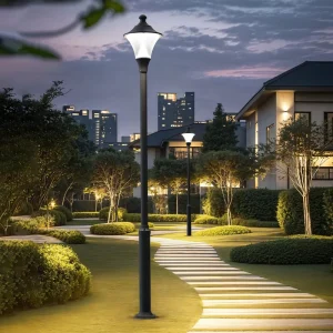 Custom 3M 4M Waterproof IP66 LED Garden Lawn Lighting Pole Outdoor Street Fence Bollard Post Pole Light