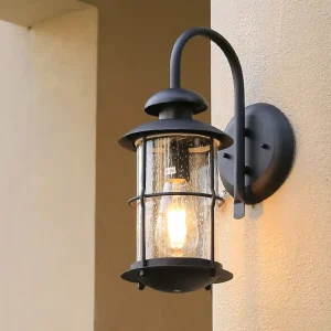 Custom 40W LED 220v E27 Waterproof Modern Iron Base Outdoor Wall Lamp for Garden Porch
