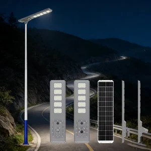 Custom All in one Solar LED Street Lights IP66 Protection 5 Year Warranty Remote Control for Residential Areas Courtyards Roads