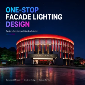 Custom Commercial Building Exterior Light for Outdoor Construction Lighting System