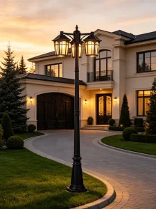Custom Garden Lights Outdoor Lighting Aluminum LED Street Post Light for Garden Landscaping