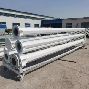 Custom Height Tapered Conical Q235 Steel Street Light Pole for Highway and Community Road Lighting